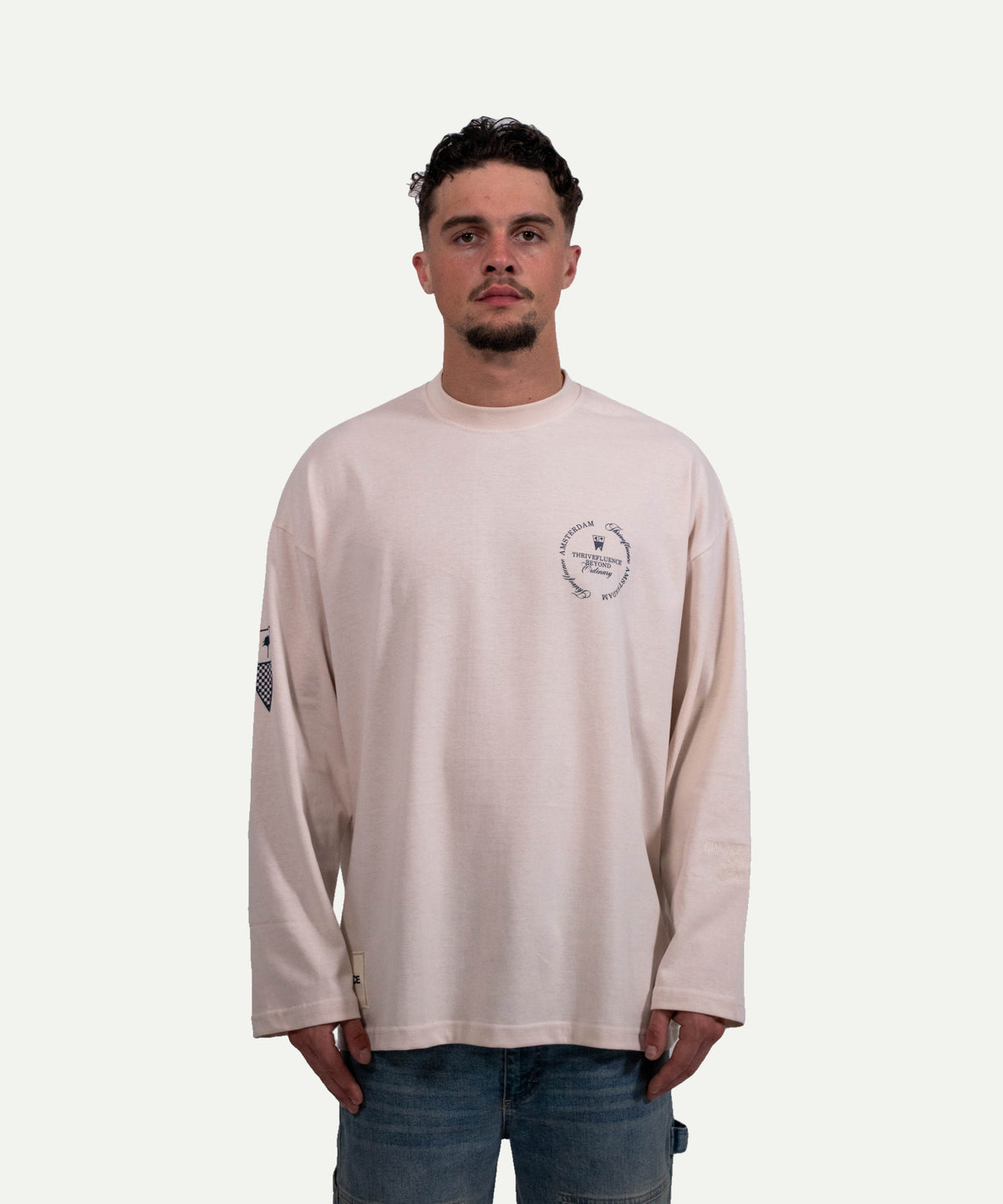 Long sleeved city tee | off white