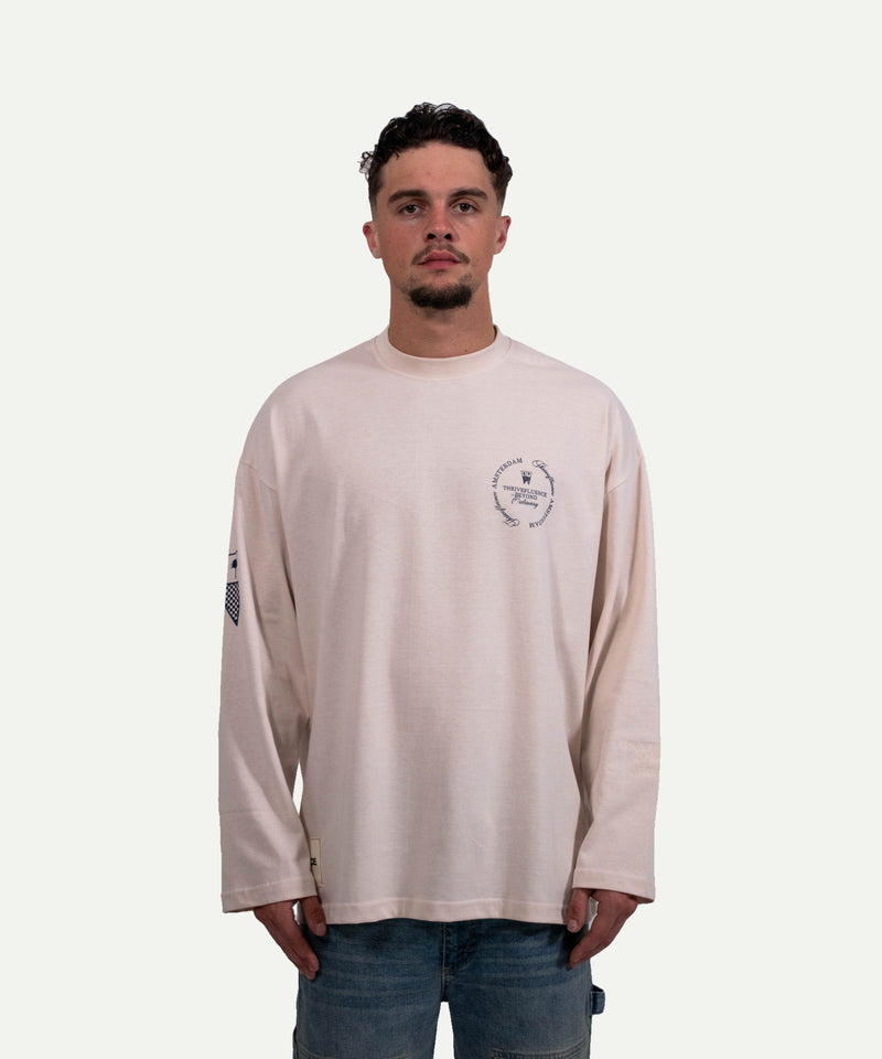 Long sleeved city tee | off white