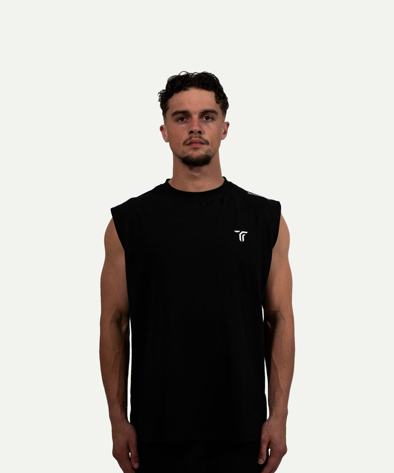 Active Sleeveless Tee – Zwart